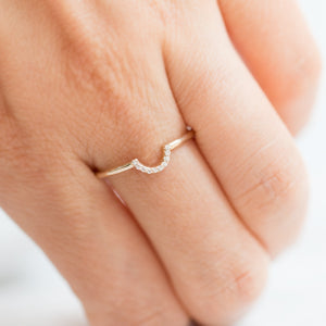 Diamond Guard Ring by Jamie Park Jewelry USA