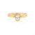 Oval Wedding Ring Set by Jamie Park Jewelry