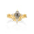 Pear Cut Salt and Pepper Diamond Ring Set | Jamie Park Jewelry