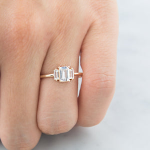 White Sapphire Diamond Wedding Rings by Jamie Park JewelryWhite Sapphire Diamond Wedding Rings by Jamie Park Jewelry