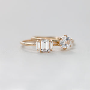 round cut white sapphire ring by jamie park jewelry usa