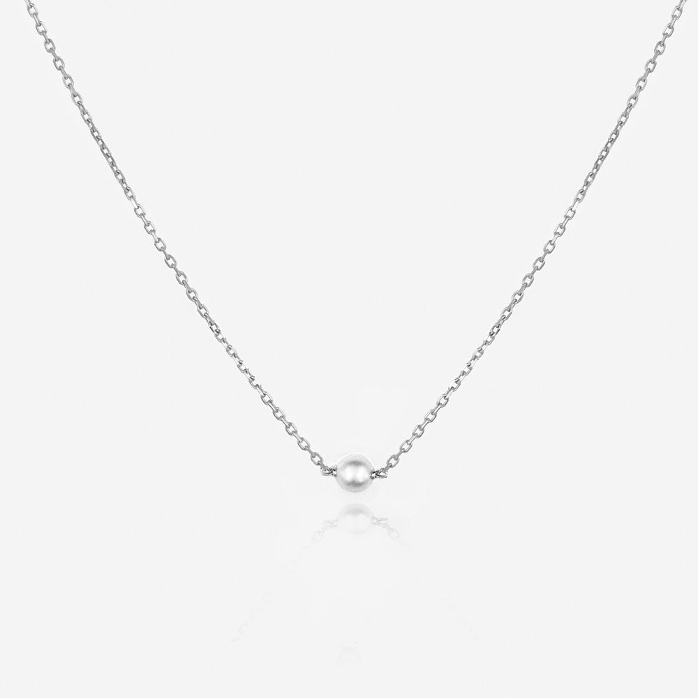 14K Solo Pearl  Necklace by Jamie Park Jewelry