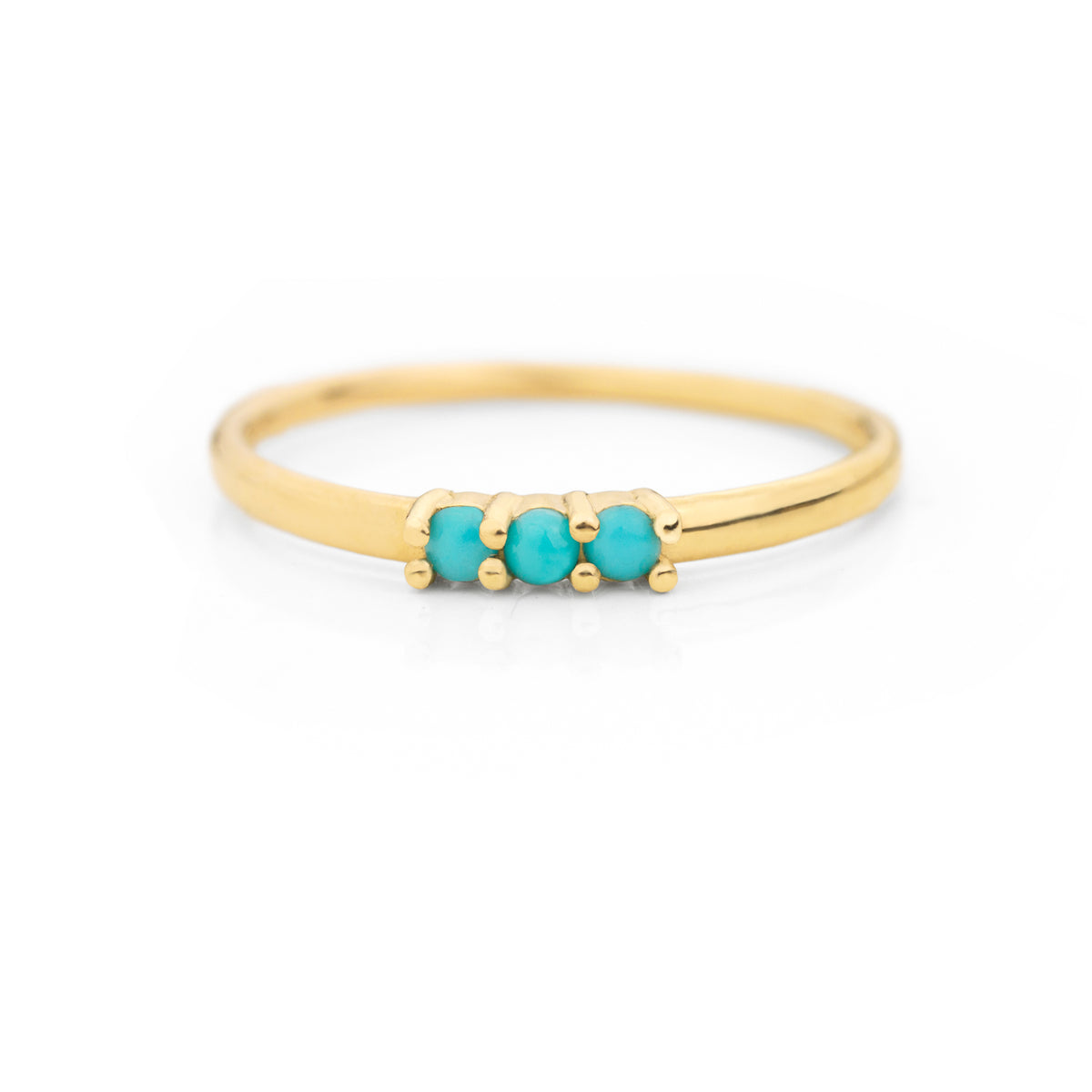 Three Turquoise Ring