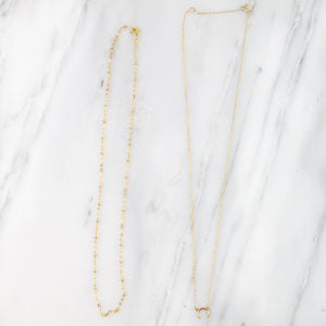 14k gold horn necklace, solid gold necklace, jamie park jewelry