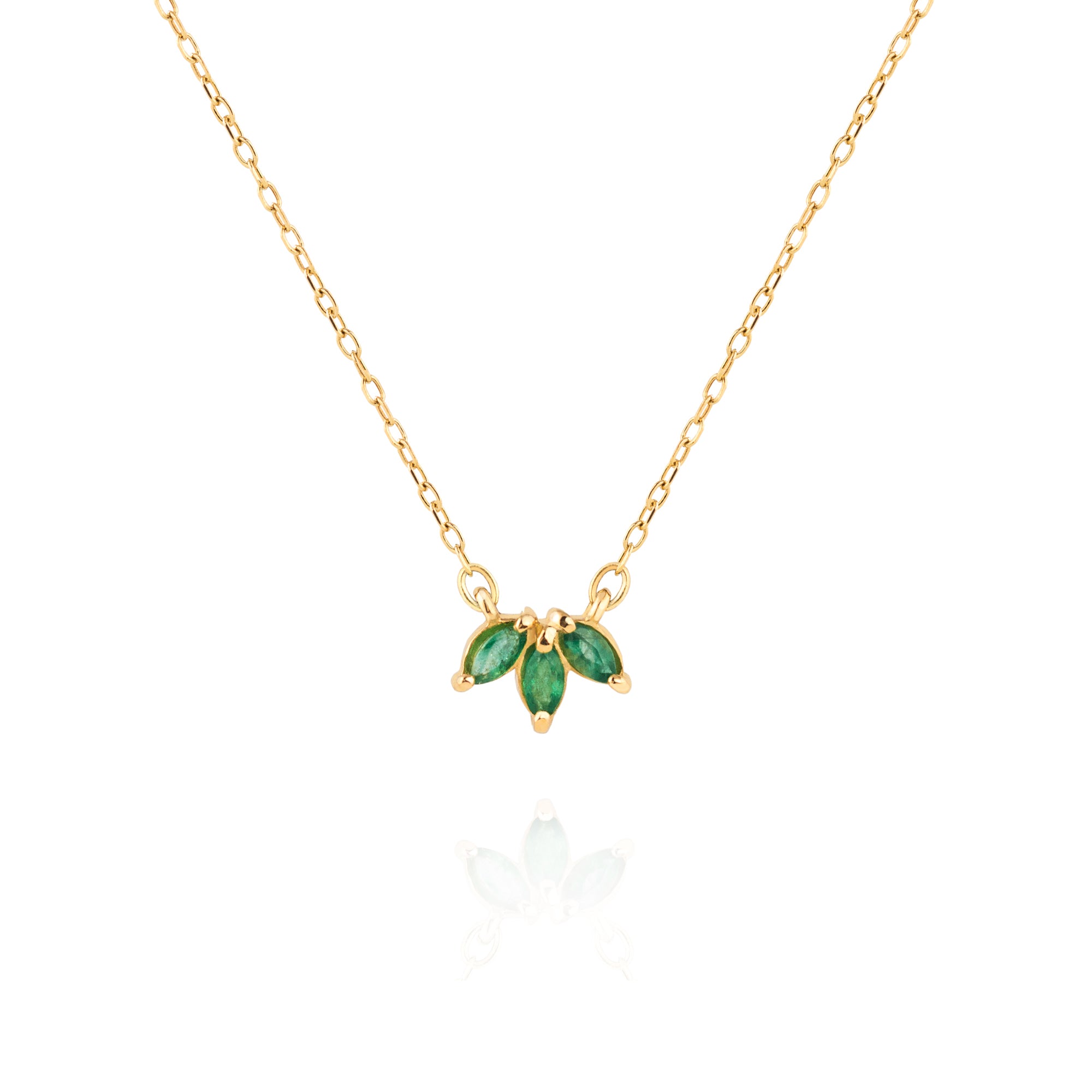 Emerald Trio Necklace - JAMIE PARK JEWELRY