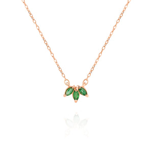 Emerald Trio Necklace by Jamie Park Jewelry